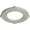 Ekena Millwork Benson Ceiling Medallion (Fits Canopies up to 6 1/8"), 11 1/8"OD x 6 1/8"ID x 5/8"P, Pot of Cream CM11BNPCF - alternate 2